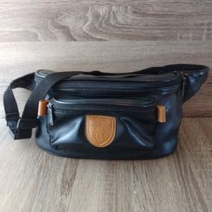 Solidex Performance Black/Tan Leather Waistbag